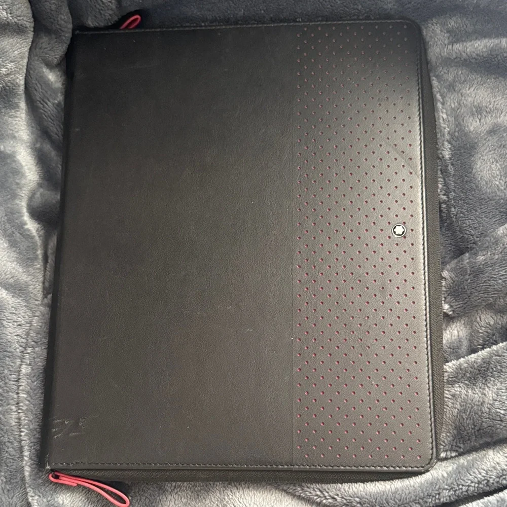 Montblanc Black and Red Tablet Case